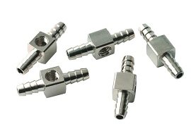 1/8" Barb x 10-32 Female x 1/8" Barb Tee Pack of 5 DCI 0076