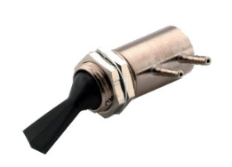 Black 3-Way Side Ported Master Toggle Valve DCI 7155