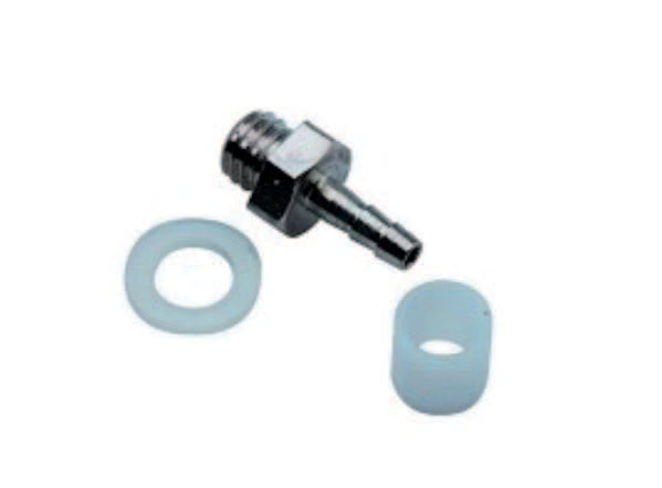 1/16 Barb Fitting Plated DCI 0074
