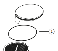 A-dec style 500/400/300 service kit Tri Vac Canister Cap o-ring (10 Pack) 030.035.02