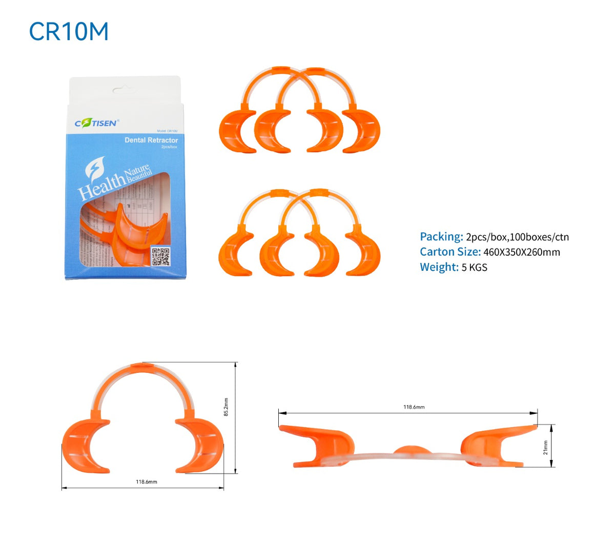 Silicone Cheek Retractor (Medium)