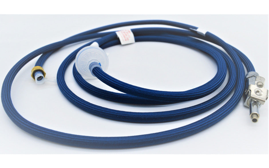 Water supply hose Assembly (braided blue) complete