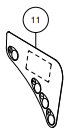 Faro Front Key board Decal