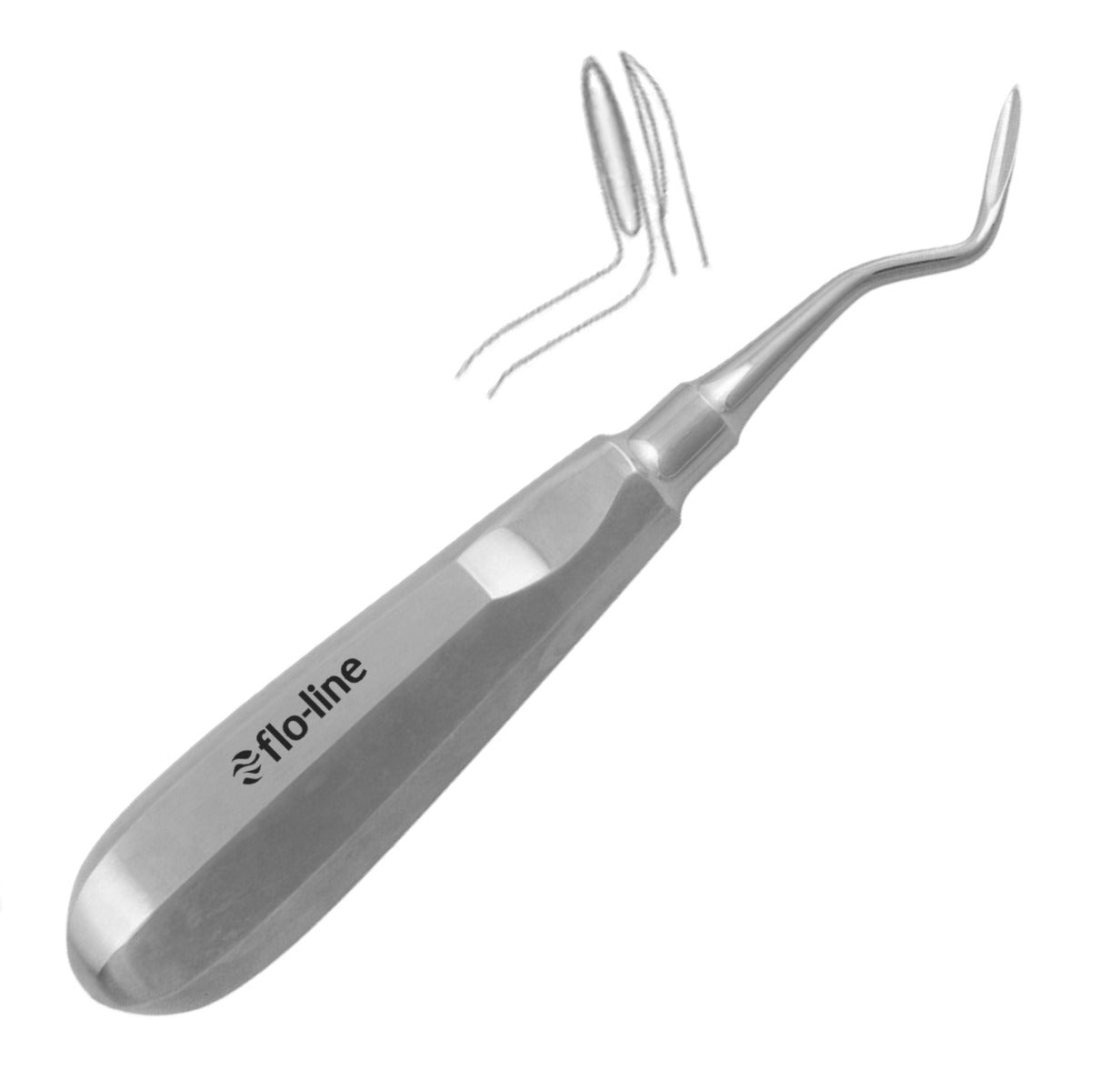 FLO-LINE Apical Root Elevator - Right Pointed