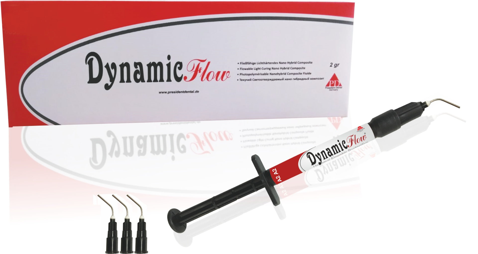 DYNAMIC FLOW REFILL SYRINGE - Light Cure Flowable Composite SHADE A2