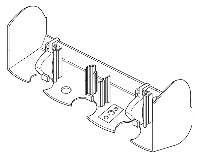 Belmont Handpiece Holder for 3 Handpieces (Base Shell)