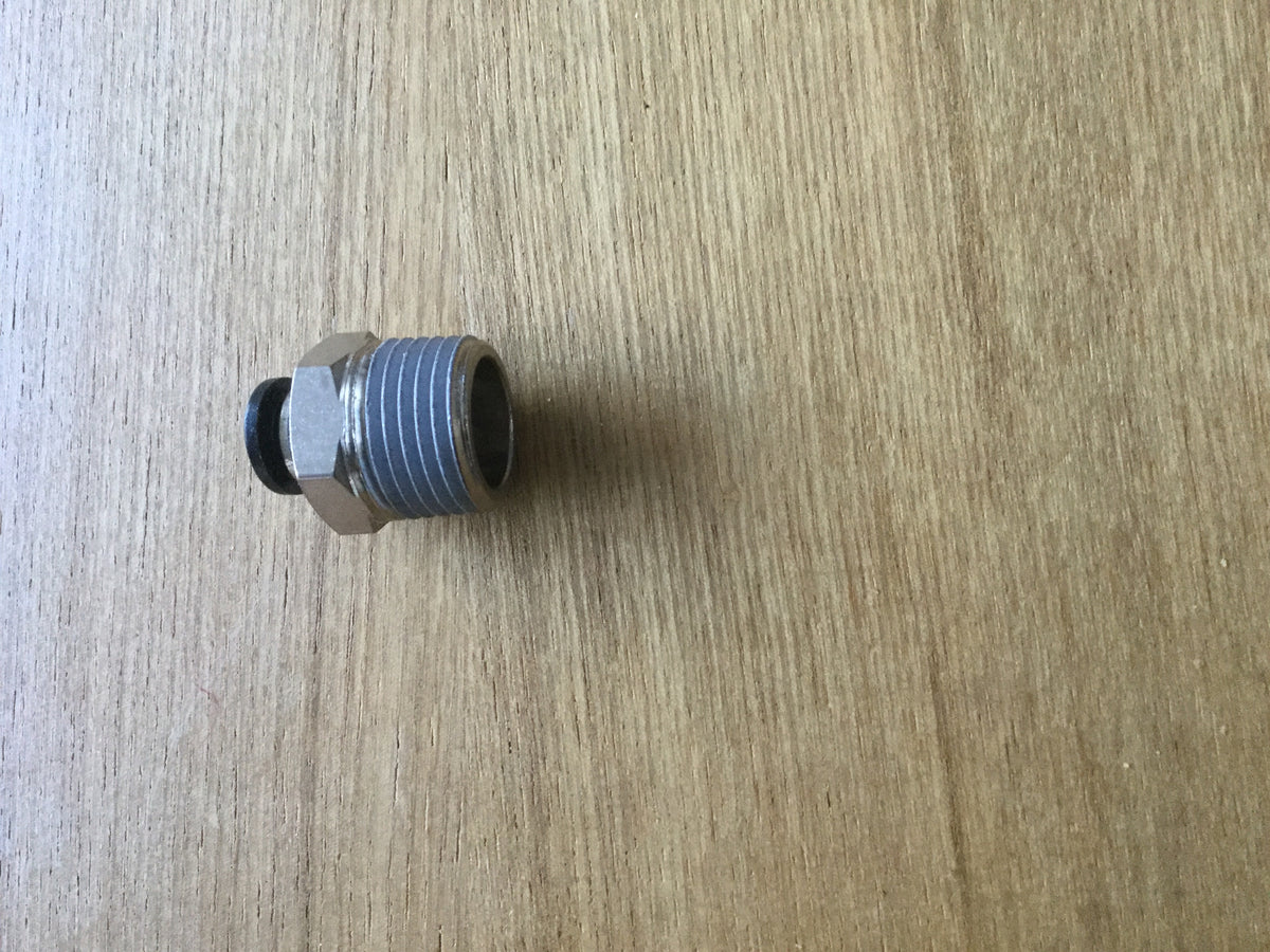 Push Fit Straight Adaptor 1/2 BSP to 8mm