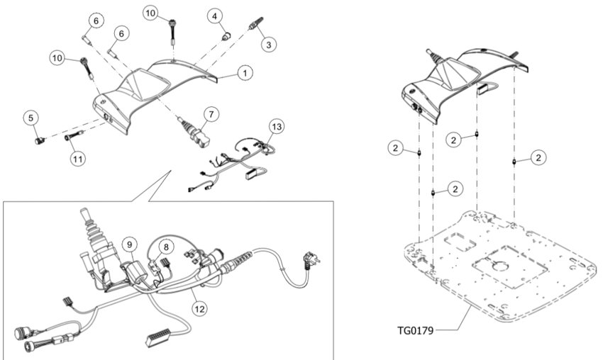 Tecnodent Rear Base Cover for Linda Next
