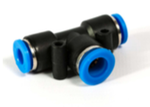 Push Fit Straight Equal Tee 6x6x6mm